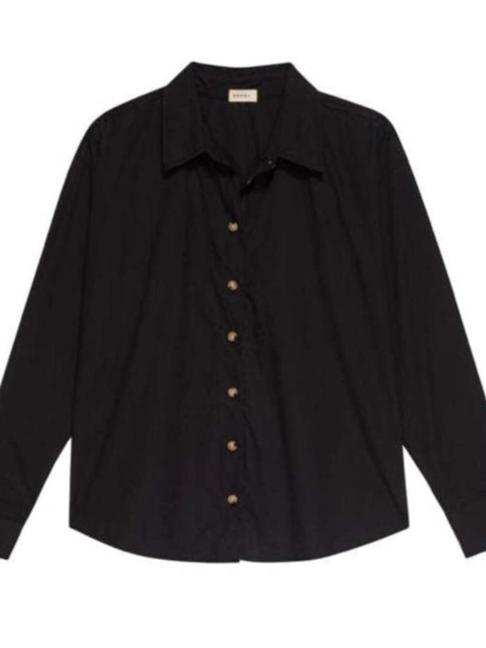 DONNI The Pop Shirt in Black Poplin